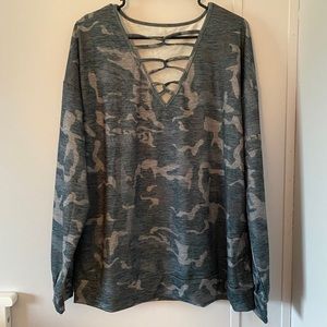 Boutique camo shirt